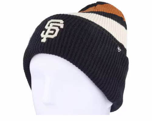 San Francisco Giants Clubhouse Jennings 47 Beanie Black Cuff - 47 Brand
