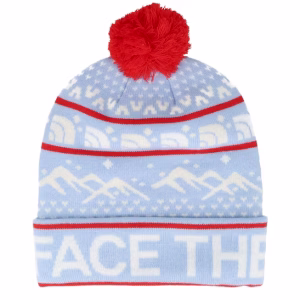Ski Tuke CornflowerWhite Pom - The North Face