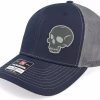 Skull Engraved 112 Split NavyCharcoal Trucker - Iconic