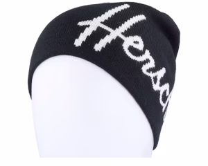 Skullcap Script Black Beanie - Herschel