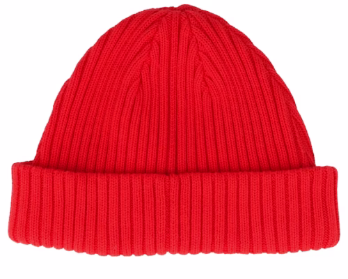 Smula Organic Red Short Beanie - Resteröds