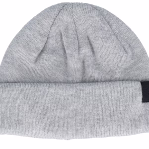 Super Soft Knit Heather Grey Short Beanie - Djinns