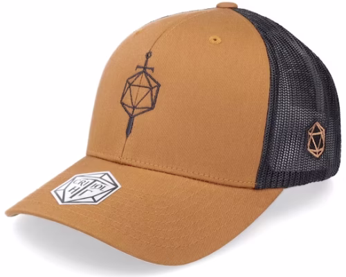 Sword D20 Dice Caramel/Black Trucker - Critiql Hit