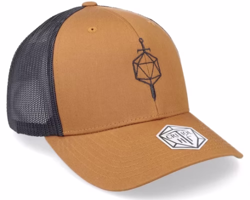 Sword D20 Dice Caramel/Black Trucker - Critiql Hit