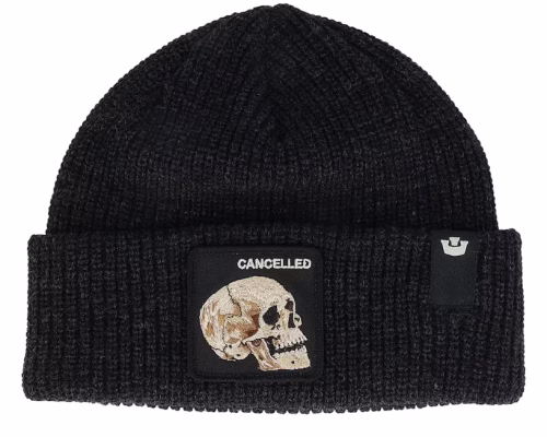 The Cancelled Beanie Knit Void Black Cuff - Goorin