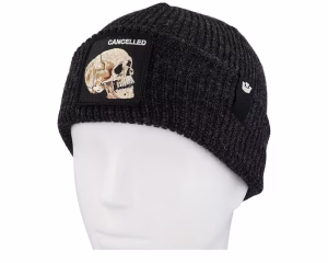The Cancelled Beanie Knit Void Black Cuff - Goorin