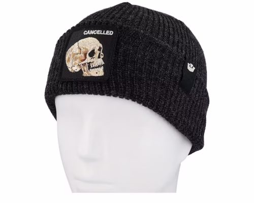 The Cancelled Beanie Knit Void Black Cuff - Goorin