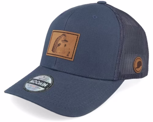 The Groke Engraved Patch Navy Trucker - Moomin