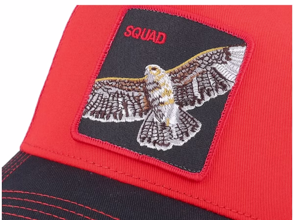 The Squad Bird Fab Farm RedBlack A-Frame Trucker - Goorin Bros