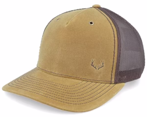 Tiny Deer Antlers 112wh Hawthorne WhiskeyBrown A-frame Trucker - Hunter