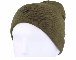 Tonal Eagle Beanie Olive Cuff - Lyle & Scott