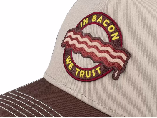 Trucker Cap Hft Food Bacon KhakiBrown Trucker - Djinns