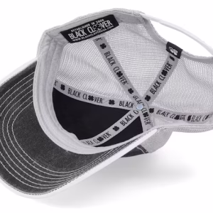 Two Tone Vint 21-BlackWhiteGrey Mesh Trucker - Black Clover