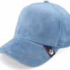 Velour Blank Velvet Nude Blue Trucker - Goorin Bros