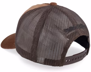 Velvet Pinscript Brown Trucker - Mitchell & Ness