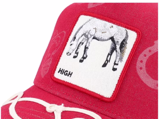 Way Up Horse Play Red A-Frame Trucker - Goorin Bros