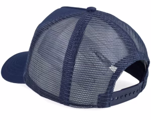 Why So Serious Aluminium Plate Navy Blue A-Frame Trucker - John Hatter & Co