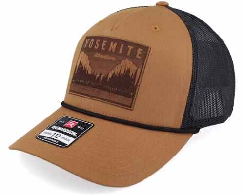 Yosemite Adventure Brown Patch CaramelBlack Rope Trucker - Wild Spirit