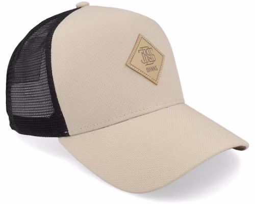 Hft Cap Plainlace Sand/Black A-Frame Trucker - Djinns
