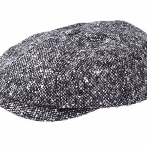 Hatteras Donegal Black Flat Cap