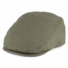 Finnean Cotton Flat Cap - Olive
