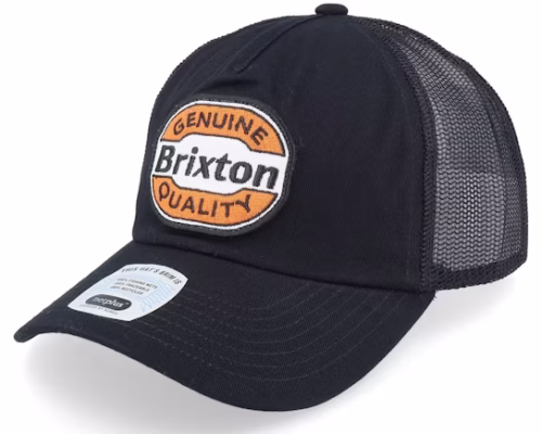 Keaton Medium Profile Hat BlackBlack Trucker
