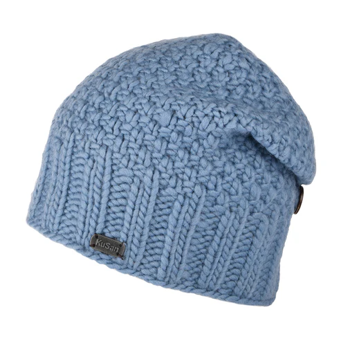 Down Beanie Hat - Sky Blue