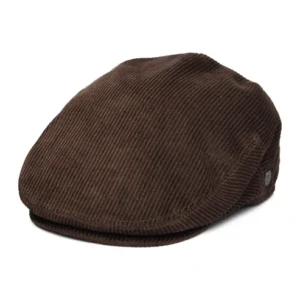 Corduroy Flat Cap - Brown