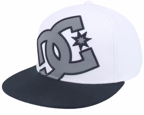 Double That Cap Bright White/Black Baseball Cap