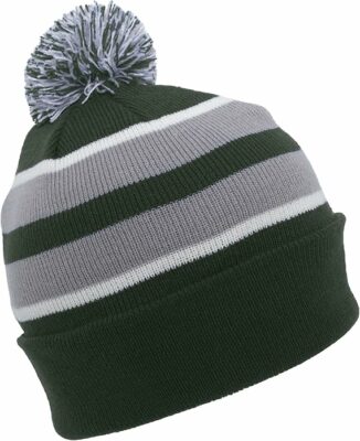 Knit Fold pom Beanie