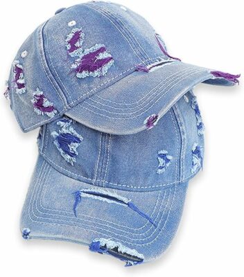 Adjustable Ripped Trucker Cap