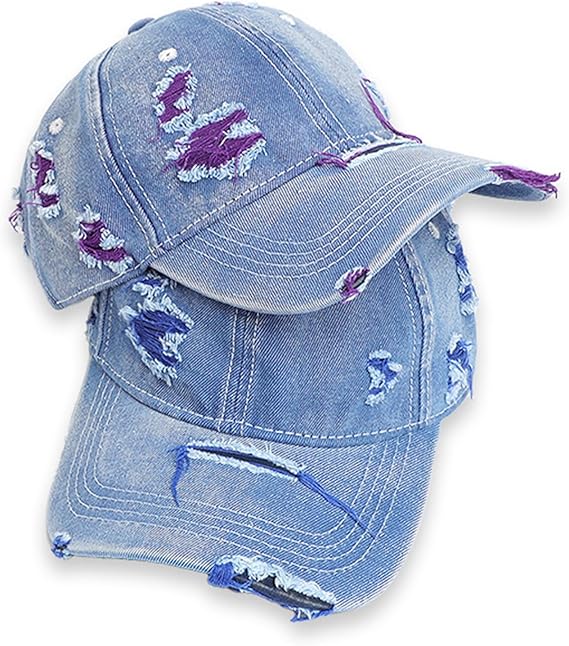 Adjustable Ripped Trucker Cap