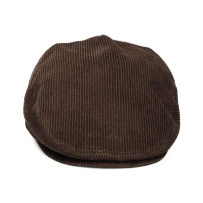 Corduroy Flat Cap - Brown