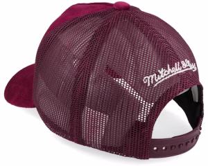 Velvet Pinscript Maroon Trucker