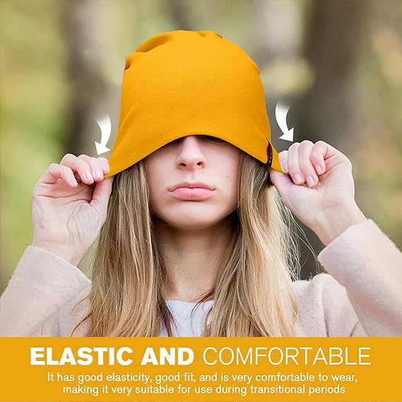 Double-Layer Warm Beanie Cap