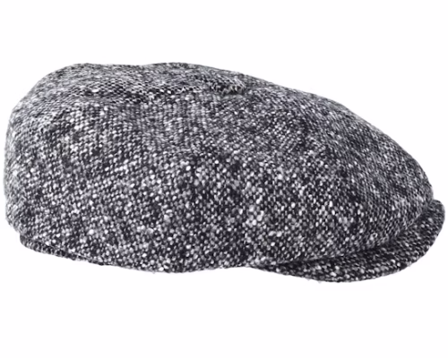 Hatteras Donegal Black Flat Cap