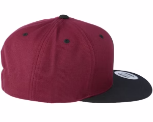 Maroon Black Baseball Cap
