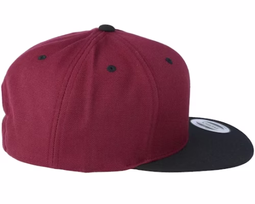Maroon Black Baseball Cap