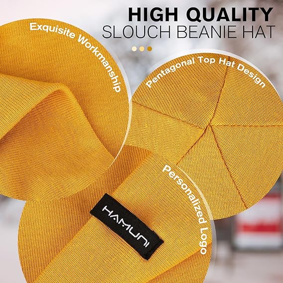 Double-Layer Warm Beanie Cap