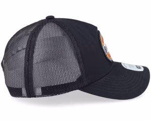 Keaton Medium Profile Hat BlackBlack Trucker