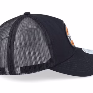Keaton Medium Profile Hat BlackBlack Trucker