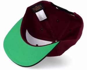 Maroon Black Baseball Cap