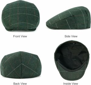 Wool Blend Ivy Flat Cap