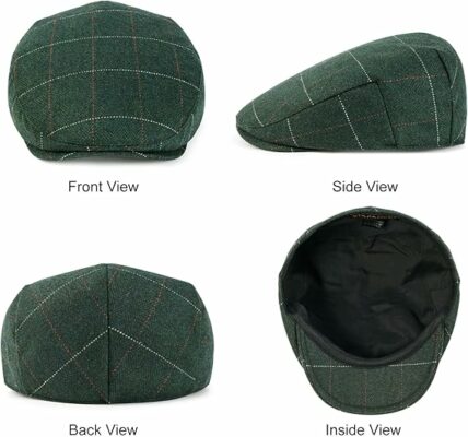 Wool Blend Ivy Flat Cap