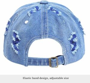 Adjustable Ripped Trucker Cap