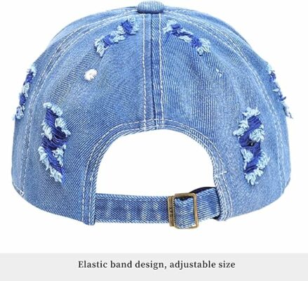 Adjustable Ripped Trucker Cap