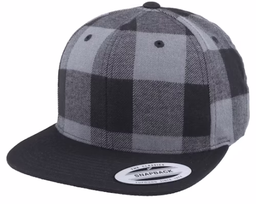 Checked Flanell Black/Grey Baseball Cap
