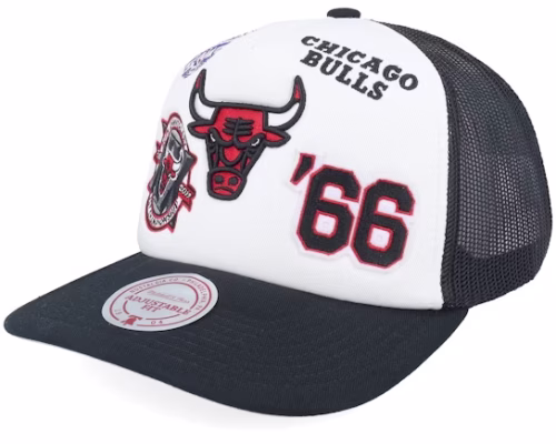 Chicago Bulls Gridlock WhiteBlack A-Frame Trucker