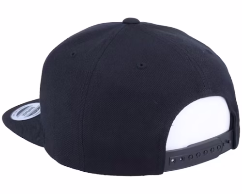 E Letter 3D Black Baseball Cap