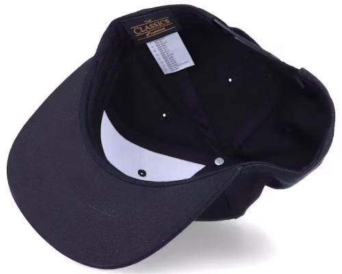 E Letter 3D Black Baseball Cap